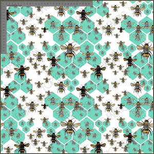 Insects Sarah: Honeycomb Bees - Sarah McAlpine Art- Custom Pre Order