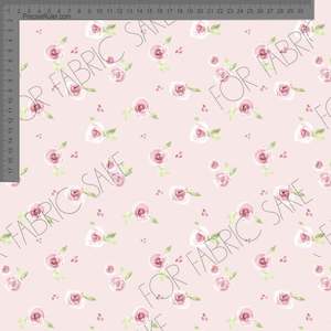 Floral Ashleigh Fish: Garden Roses Pale Pink - Ashleigh Fish - Custom Pre Order