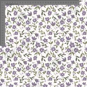 Ditsy Purple Floral- Ashleigh Fish - Custom Pre Order