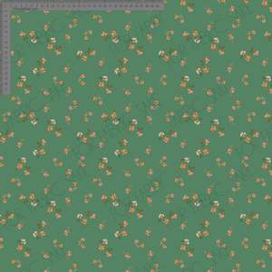 Juno Collection: Ditsy Floral Green- Ashleigh Fish - Custom Pre Order
