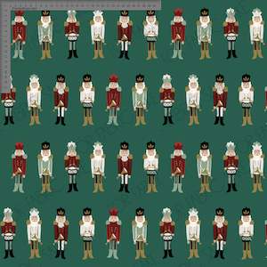 Nutcracker on misseltoe Green- Ashleigh Fish - Custom Pre Order