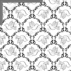 Dove on White- Ashleigh Fish - Custom Pre Order