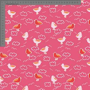 Seagulls on Pink- Ashleigh Fish - Custom Pre Order