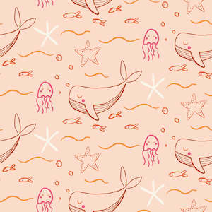Whale Of A Time Ashleigh Fish Custom Pre Order: 4 inch Peachy Whale of a Time - Ashleigh Fish - Custom Pre Order