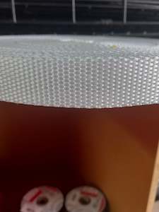 25mm polypropylene Pebble webbing - White