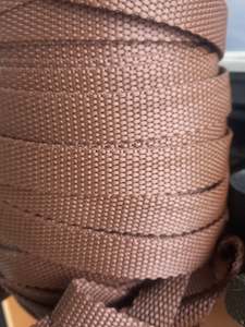 19mm polypropylene Pebble webbing - Brown