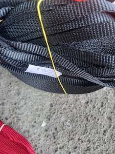 10mm polypropylene Ridged webbing - Black