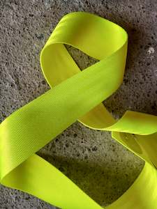 50mm Seatbelt Webbing - Polypropylene - Fluro Yellow