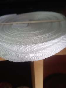 Webbing Tape: 19mm polypropylene Herringbone webbing - White