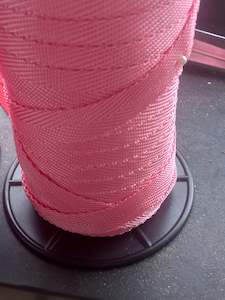 Bag Making Supplies: 19mm polypropylene Herringbone webbing -Pale Pink