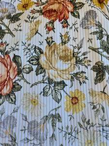 Old Flowers - Cotton Spandex - 250g - 1.45cm