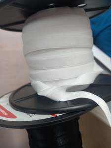 Elastic: 10mm Bra Strapping - white