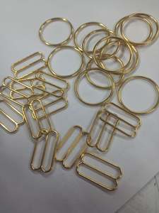 Elastic: 19mm Gold Slides and Rings