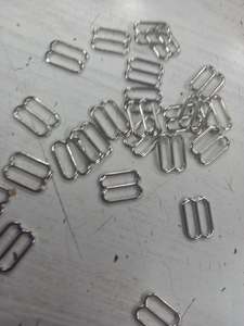 Elastic: 12mm Silver Slides