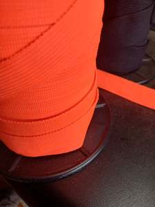 20mm knitted Nylon Tape - Fluro Orange