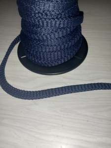 12mm knitted Polyester Hollow Tape - navy