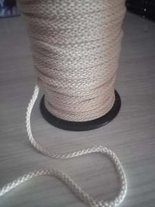 Apparel Cords And Tapes: 6mm Knitted Cotton Cord - Raw(Natural)