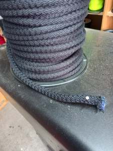Bag Making Supplies: 12mm Knitted Cotton Cord - Black