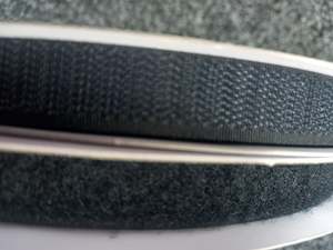Velcro Hook And Loop: 16mm Sew on Velcro- Black loop only