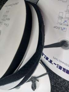 Velcro Hook And Loop: 20mm Sew on Velcro- Black - hook only
