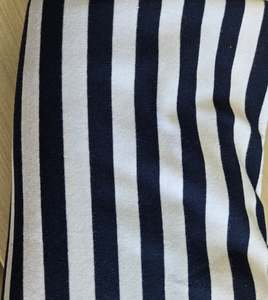 Ink and White - Cotton Spandex-200g - 1 Meter Piece