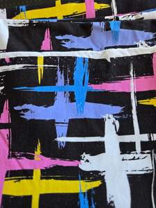 Abstract Crosses - 50cm remnant - French Terry