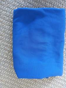 All Fabric: Blue Cotton Spandex - 65cm remnant