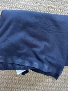 All Fabric: Navy 100% Merino - 1.2 metre remnant