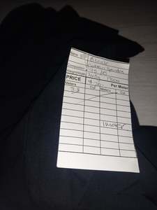 Black Cotton Spandex - 1 metre remnant