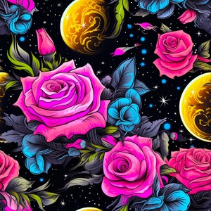 Floral Designs: Rose Space Glitter - Custom Pre Order