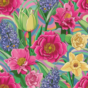 Neon Easter Flowers - Custom Print