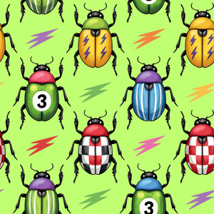 Racing Beetles - Custom Print
