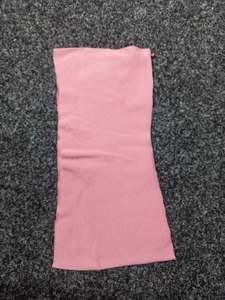 Rib Cuffs: Old pink rib 10cm remnant)
