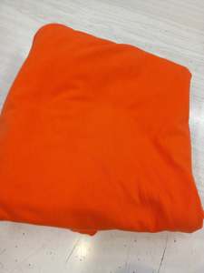 All Fabric: Orange Cotton Spandex - 1.30 remnant