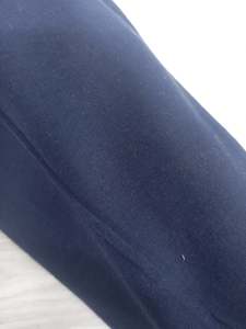 All Fabric: Navy Organic Cotton Spandex - 210g - 10cm