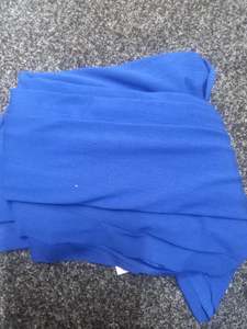 All Fabric: Sapphire 100% Merino -1 .30 remnant
