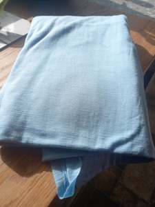 All Fabric: Sky Blue 100% merino - 2.37 metres remnant