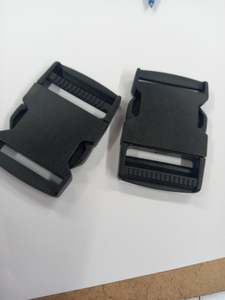 Bag Accessories: 38mm side release plastic clips for bag making
