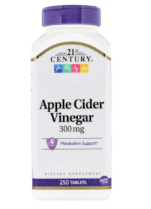 Digestive Health: 21st Century Apple Cider Vinegar Tablets