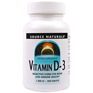 Immunity: Source Naturals Vitamin D3 (200 Tablets)