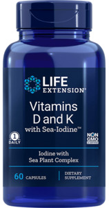 Vitamin D3: Life Extension Vitamin D & K (w/Sea Iodine)