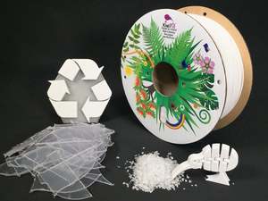 Reform Rpet: Kiwifill NZ White rPETG, 100% Recycled, 1.75mm, 1kg