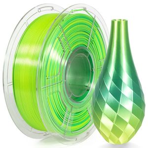 Isanmate: iSANMATE Silk Gradient Yellow-Green PLA 1.75mm Filament 1kg roll