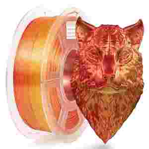 Isanmate: iSANMATE Silk Gradient Red-Gold PLA 1.75mm Filament 1kg roll
