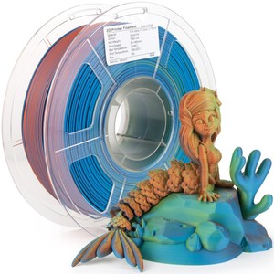 Isanmate: iSANMATE PLA+ [Malachite] Matte Tri Colour 1.75mm Filament 1kg roll