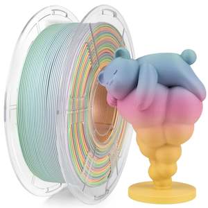 Isanmate High Speed Multi Colour Pla: iSANMATE PLA+ HIGH SPEED MATTE RAINBOW [Green Begonia] 1.75mm Filament 1kg roll