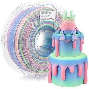 Isanmate Matte Gradient Pla: iSANMATE PLA+ PINK - GREEN - BLUE MATTE GRADIENT 1.75mm Filament 1kg roll