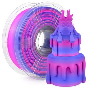 Isanmate Matte Gradient Pla: iSANMATE PLA+ PINK-PURPLE-BLUE MATTE GRADIENT 1.75mm Filament 1kg roll
