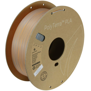 Polyterra%E2%84%A2 Pla Dual: PolyTerra PLA Dual 1kg- Foggy Orange (Grey-Orange)