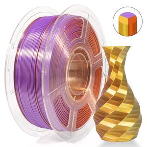 Isanmate Silk Tri Colour Pla: iSANMATE Silk [Gold-Purple-Copper] Pla Tri Colour 1.75mm Filament 1kg roll